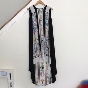 BCBGmaxazria high low print dress size medium